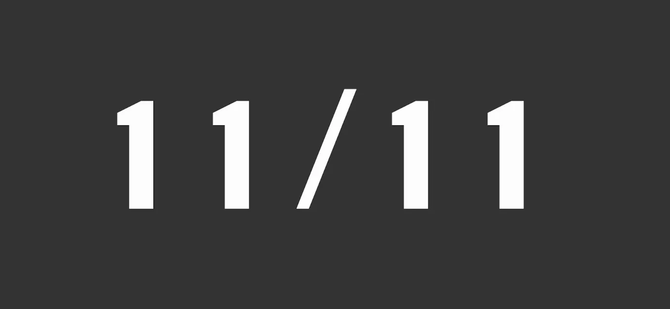 ¿Sabes qué se celebra el 11/11?