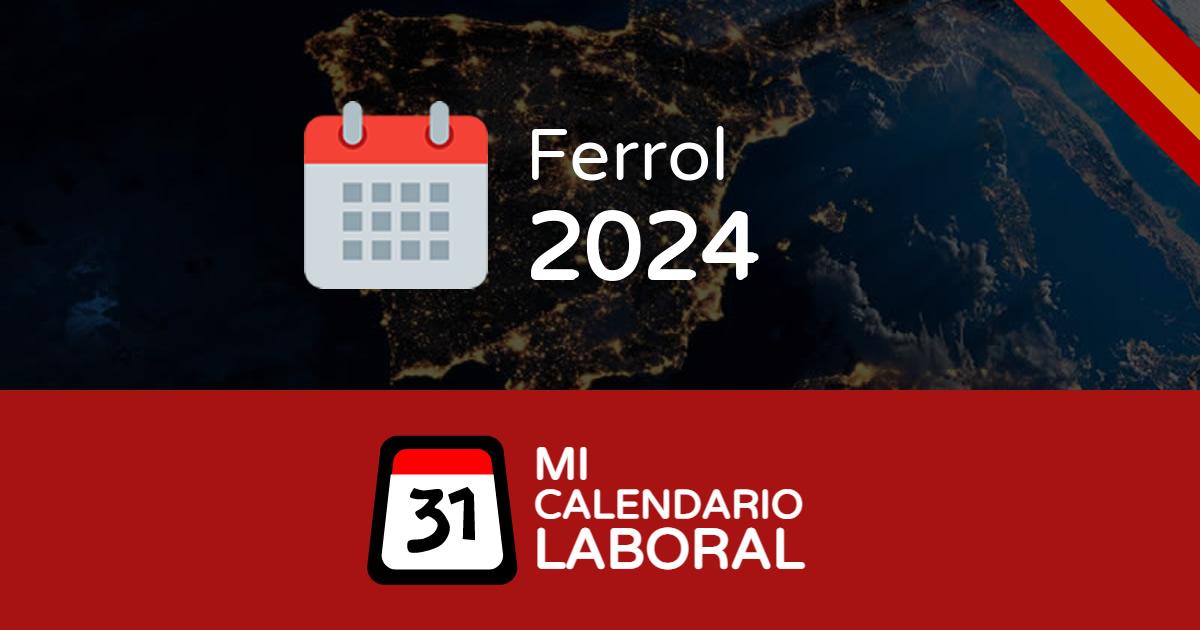 Calendario laboral de Ferrol