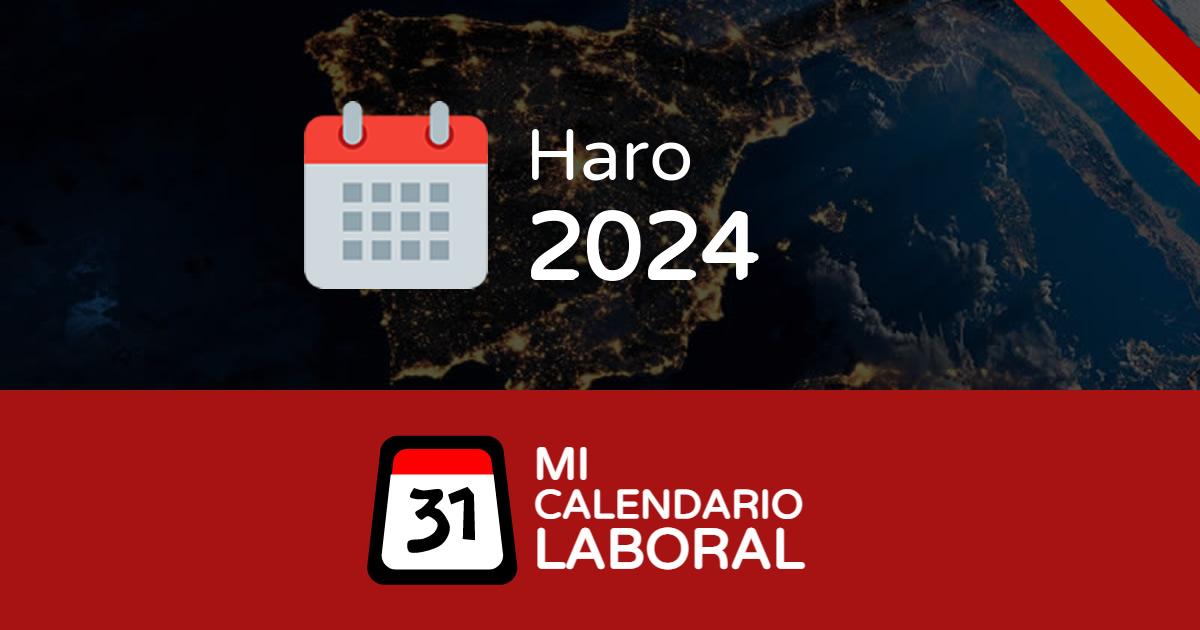 Calendario laboral de Haro
