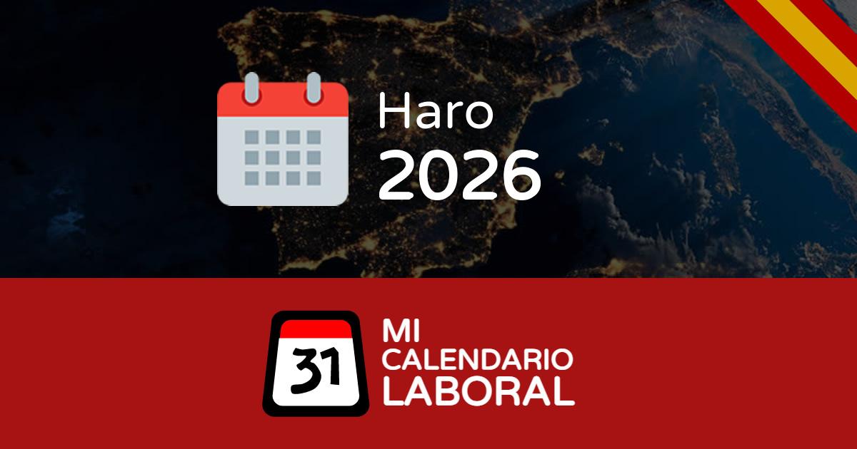 Calendario laboral de Haro